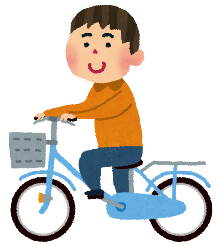 自転車男性